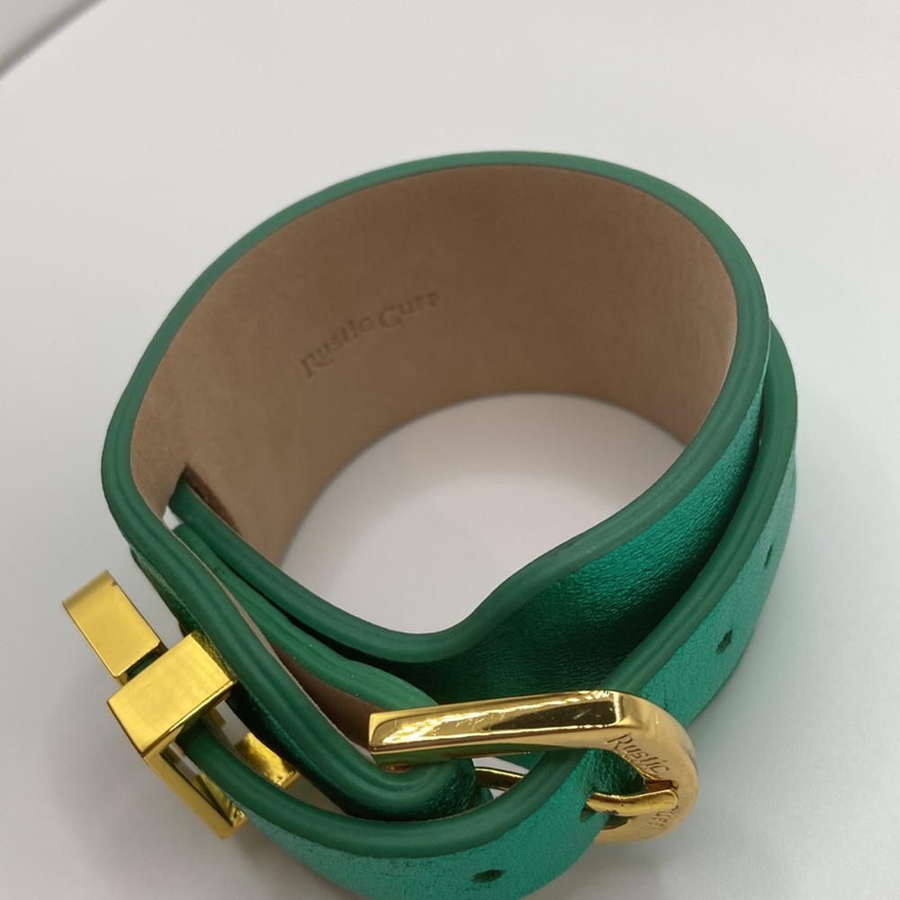 Rustic Cuff Metallic Green Cuff - image 3